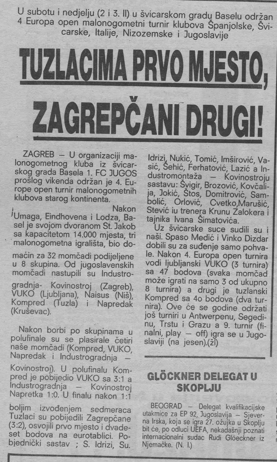 Arhivska fotografija FC Sloboda Kompred